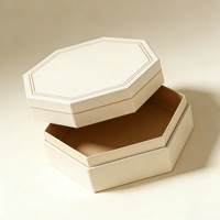 Boîtes d'emballage cosmétiques hexagonales rigides personnalisées avec gaufrage et finition laminée, boîtes à parfum et cadeaux, échantillons imprimés