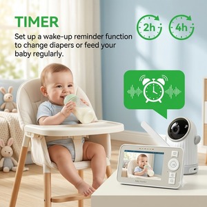 KT412T 4" IPS Screen <b>WiFi</b> Baby Monitor 720P HD Wireless Video <b>Camera</b> 3000mAh Battery Long Range PTZ <b>Smart</b> App Babyphone - Product Image 3