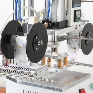 Petite machine de marquage à chaud pneumatique pour cartes PVC, couvertures de livres, cuir, papier, bois, avec logo personnalisé en relief - Product Image 4