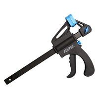 FIXTEC Grosir Penjepit Batang Ratchet Lepas Cepat 6 inci 12 inci untuk Pertukangan Kayu dengan Pegangan Lembut Nylon