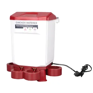 Poultry chicken farm drinker with heater function automatic water cup heating warm water drinker for chicken