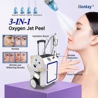 Máquina de Exfoliación con Chorro Cuádruple, Máquina de Limpieza y Rejuvenecimiento de la Piel con Exfoliación por Chorro para Uso en Centros de Belleza