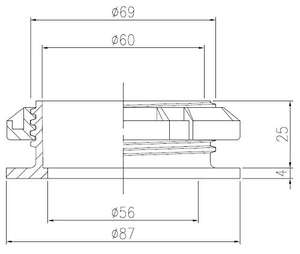 Kansaikako P33-002 Raccords filetés VU à simple entrée en PVC pour équipements de drainage - Product Image 6