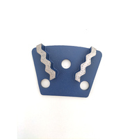 Bloc de meulage diamant à 2 segments Offre Spéciale avec 3 trous pour disque de meulage diamant de polissage du béton