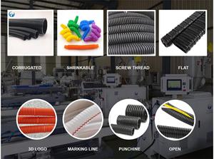 Tubo de drenaje de residuos flexible de plástico, tubo telescópico, desagüe de lavabo, máquina de tubos corrugados - Product Image 3