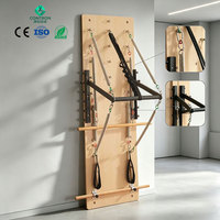 Plateforme Murale de Pilates en Érable pour Vente en Gros, Station d'Exercice Multi-Niveaux avec Résistance Réglable, Équipement de Gymnastique Professionnel