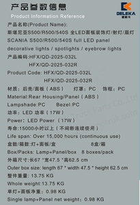 Luces Decorativas/Proyectores/Luces de Ceja LED Completas para <span class=keywords><strong>SCANIA</strong></span> S500/R500/540S - Product Image 6