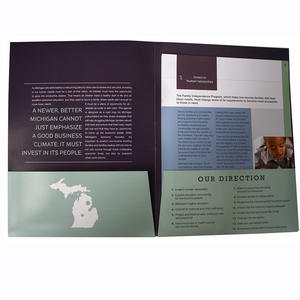 Benutzer definiertes Drucken Luxus-Präge dokument <span class=keywords><strong>A4</strong></span>-Papierdatei Präsentation ordner mit Pocket Slim <span class=keywords><strong>Folder</strong></span> Paper Wallet Benutzer definierte Größe - Product Image 4