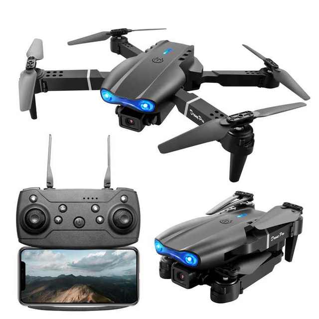 E99 K3 Pro Beginner 4k HD Dual Camera Mini Drone Foldable RC WIFI Aerial Photography Quadcopter Obstacle Avoidance Plastic