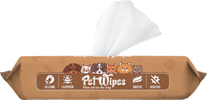 Lingettes nettoyantes écologiques pour animaux de compagnie Lingettes humides jetables pour le toilettage des chiens et des chats Paquet de 50 lingettes - Product Image 4