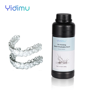 Résine dentaire Yidimu 1 kg/5 kg, résine photopolymère soluble dans l'eau, faible odeur, facile à nettoyer, haute précision, résine d'impression 3D 405 nm - Product Image 1