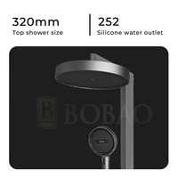 Ensemble de douche Fourniture directe d'usine avec 4 touches de piano Ensemble de douche à affichage numérique LED à température constante intelligente