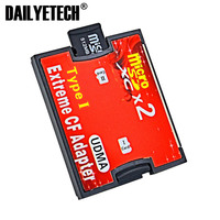 Adaptateur TF vers CF usb, double fente, convertisseur pour carte mémoire Flash Compact de Type I