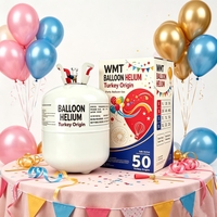 Tanque de Aire para Globos de 7L con Válvula de Seguridad, para Globos de Látex y de Aluminio, Infla 30 Globos de Látex de 9 Pulgadas
