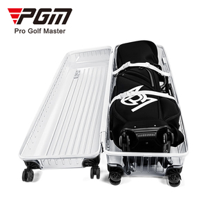 ग्राम एचkb016 बड़ी क्षमता पारदर्शी वाटरप्रूफ हार्डशेल एयरलाइन ने व्हील 5.55 किलोग्राम 125.9x29cm के साथ गोल्फ यात्रा बैग की जांच की - Product Image 2