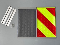 Drapeau de signalisation de sécurité en PVC réfléchissant jaune fluorescent haute visibilité, imprimable, pour livraison