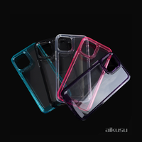 Armure de luxe mat pour Iphone 15 Pro Max Mini X Plus pare-chocs antichoc couverture rigide souple Transparent Tpu coque de téléphone