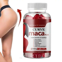 Gummies à la racine de Maca pour adultes (non-enceintes), améliorent les courbes et la forme des fesses, complément pour le soulagement du stress et la gestion de l'énergie