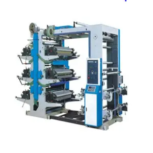 CE Certificate CI Type roll to roll Paper 6 Color narow web digital label Flexo Printing Press Machine