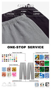 Pantalones Deportivos Vintage MONKEY WASH, Pantalones de Chándal de Felpa de Algodón, Pantalones Deportivos con Logotipo Personalizado, Pantalones Deportivos de Pierna Recta Apilados, Ropa Casual de Calle, Fabricante - Product Image 4