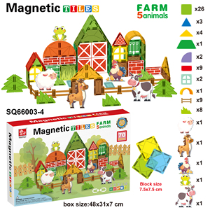 Ensemble de blocs de <span class=keywords><strong>construction</strong></span> magnétiques en plastique 3D pour garçons, filles, enfants, jouets éducatifs pour tout-petits - Product Image 6