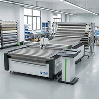 Máquina de Corte de Tela con Cuchilla Oscilante, Alimentación Automática, Alta Precisión, para Tela, Textil, Prendas de Vestir, Precio de Fábrica