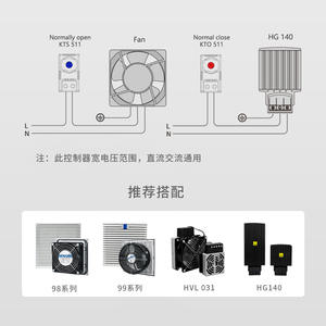 Boîte de distribution d'énergie commerciale NOXT Northcote KTO511/KTS511, thermostat mécanique AC/DC |   Contrôleur de température - Product Image 4