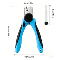 Trousse professionnelle de coupe-ongles pour animaux Elecpet en acier inoxydable, coupe-griffes aiguisé et sécurisé pour chiens et chats, pour le toilettage et l'entretien des animaux