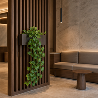 Lierre artificiel en plastique, plante artificielle Pothos, toucher naturel, verdure suspendue pour la décoration de poutres de restaurant et de hall d'hôtel