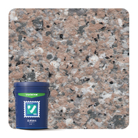 Peinture élastomère imperméable pour extérieur, effet granit et stuc, nouvelle conception Wanlei