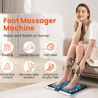 Tapis de massage des pieds EMS portable, rechargeable, télécommande sans fil, 12 modes, 36 niveaux, pour la maison, le bureau et les voyages