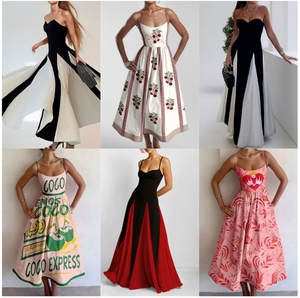 Kadın Yetişkin Yazlık Polyester/Pamuk Elbise Kot Takımlar Model A+++ Karışık Stiller Çin Markası XS~3XL Uygun Toptan Fiyat - Product Image 6