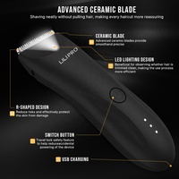 Tondeuse corporelle LILIPRO pour hommes, rechargeable, étanche, avec lame en céramique, pour l'entretien des poils du corps et de la zone inguinale