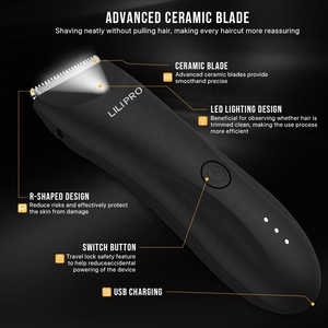 Rasoio Elettrico LILIPRO per <span class=keywords><strong>Peli</strong></span> del Corpo, Trimmer per <span class=keywords><strong>Peli</strong></span> dell'Inguine con Lama in Ceramica Sostituibile, Rasoio Elettrico per <span class=keywords><strong>Peli</strong></span> del <span class=keywords><strong>Petto</strong></span> - Product Image 3