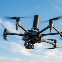 Antenne GNSS à quatre bras en spirale ultra-légère <20g à gain élevé et haute précision 2dBi avec connecteur SMA-J pour drone agricole