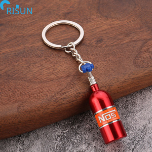 Nueva moda coche llavero NOS botella óxido <span class=keywords><strong>nitroso</strong></span> llavero personalizado Logo caja almacenamiento anillo llavero Mini llavero - Product Image 6