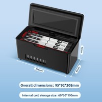 Boîte de réfrigération pour insuline 5L, mini-réfrigérateur portable à température constante à semi-conducteurs, refroidisseur monté sur voiture, rechargeable