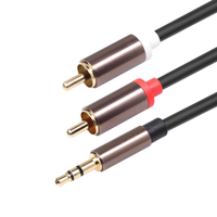 Nouveaux Câbles Audio PVC Double Lotus Plaqués Or Cuivre pour Amplificateurs de Subwoofer - Vente en Gros