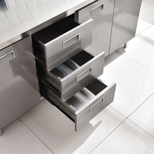 Xiangying מסחרי נירוסטה ארון מטבח, עם ידיות מגירות מתכת אחסון ארון % - Product Image 3