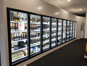 Trung Quốc Nhà Cung Cấp Trực Tiếp Bán Chất Lượng Cao Nhà Máy Giá Stylish Wine Store Glass Tủ Hiển Thị - Product Image 6