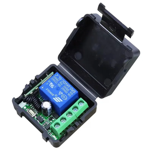 Hot 1 ch không dây RF điều khiển từ xa chuyển Transmitter với LED DC12V 10A relay & Receiver mô-đun 433Mhz các tính năng học tập mã - Product Image 1
