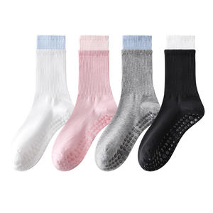 Chaussettes de compression sans couture à logo personnalisé pour la cheville, antidérapantes, pour le Pilates, le yoga, le trampoline, la barre et usage décontracté - Product Image 4