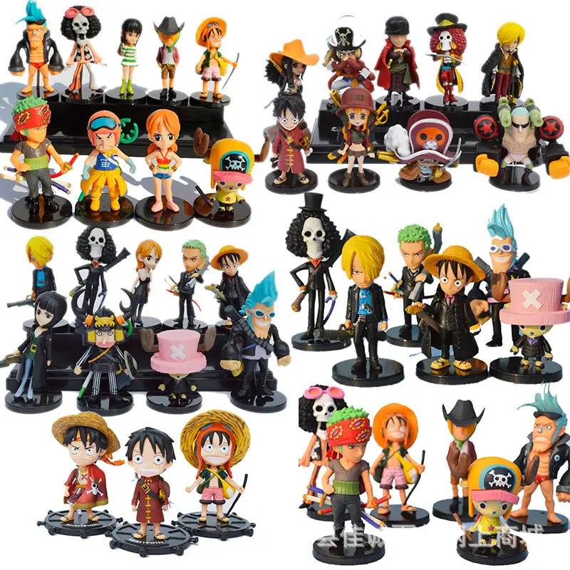 Hot Sale 12 styles One Pieces Anime Action Figure Monkey D. Luffy Roronoa Zoro Action Figure