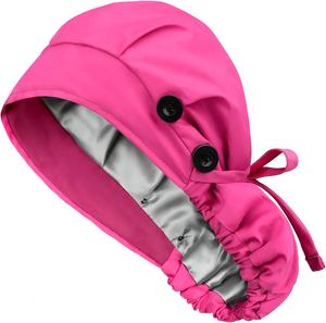 Gorro Quirúrgico Ajustable para Mujer, Gorro de Enfermera y Doctora con Red para el Cabello, Gorro Quirúrgico con Forro de Satén para Mujer, para Cola de Caballo, para Uso Hospitalario - Product Image 3
