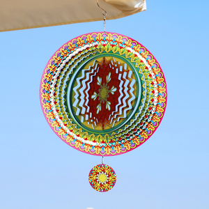 3D Stainless Steel Wind Spinner Indoor Outdoor <b>Garden</b> Decoration Ornament - Product Image 3