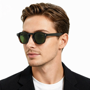 Nouvelles lunettes de soleil vintage pour hommes et femmes, monture PC haut de gamme, verres UV400, logo personnalisé, monture couleur écaille de tortue, pour la conduite - Product Image 2