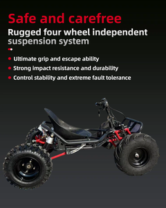 Kart à pédales tout-terrain <span class=keywords><strong>pas</strong></span> <span class=keywords><strong>cher</strong></span> <span class=keywords><strong>90cc</strong></span> avec suspension à amortisseurs, kart de cross 2 temps pour adultes, buggy à moteur essence - Product Image 4