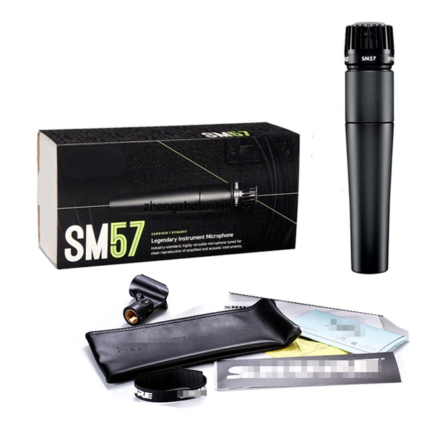 Professional Stage SM57 Guitar Snare Drum Kit Instrument Amplifier Dynamic Microphone LC Cardioid Microphone SM57