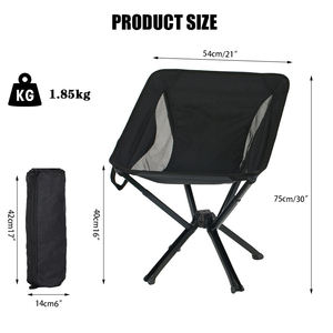كرسي Feistel خفيف الوزن قابل للطي من الألومنيوم خارجي حسب الطلب مناسب لرحلات التخييم والشاطئ - Product Image 2