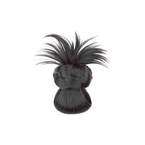 Peluca de moño bajo con clip, postizo de moño plano y voluminoso para mujer, extensión de cabello sintético fácil de usar - Product Image 2